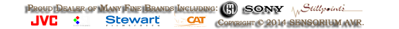 Proud dealer of many fine brands, including MBL, Sony, JVC, Stillpoints, Screen Innovations, Stewart Filmscreens, California Audio Technology.